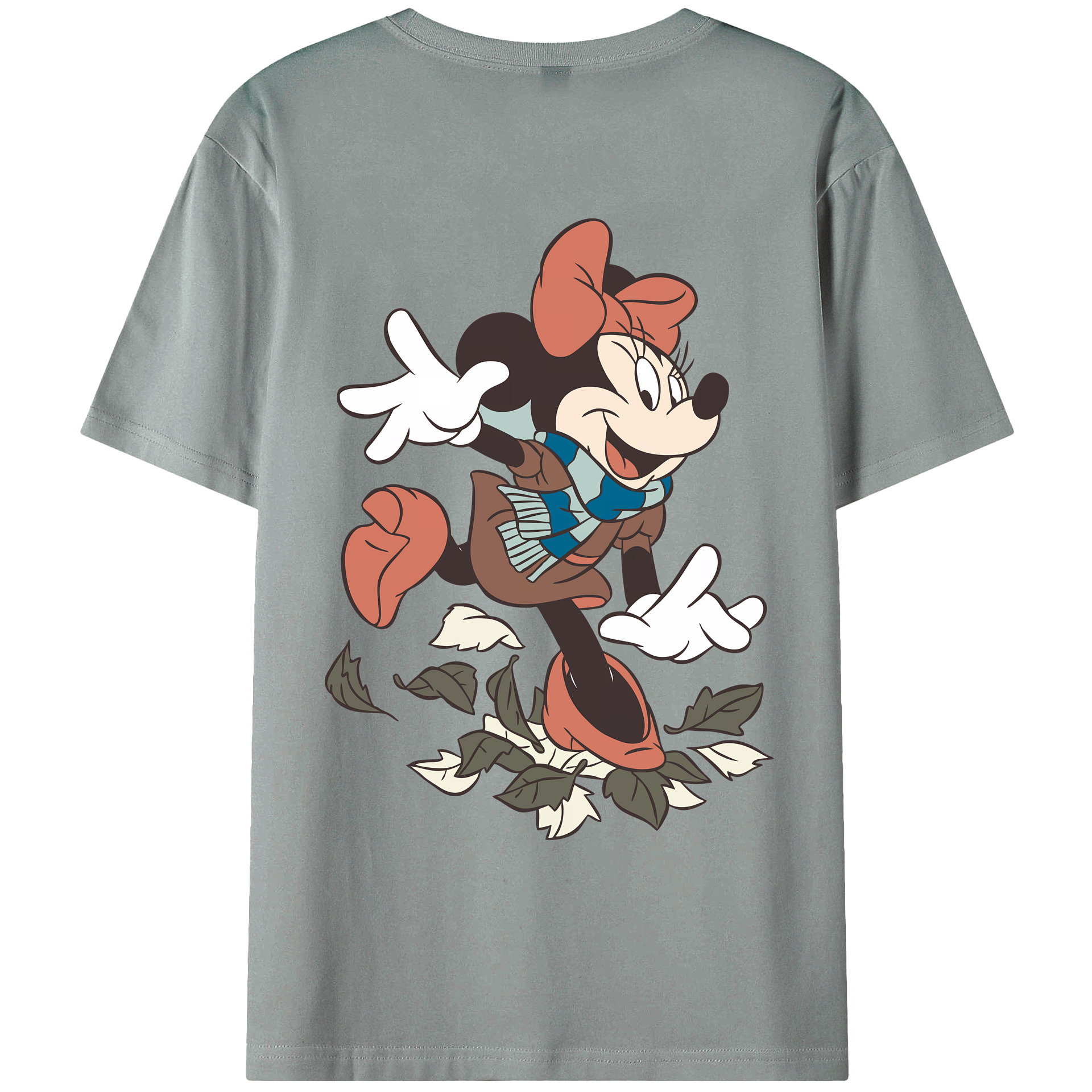 （画像用） ミッキーマウス Mickey Mouse 綿100％ メンズ半袖Tシャツ（バックプリント） 通気性